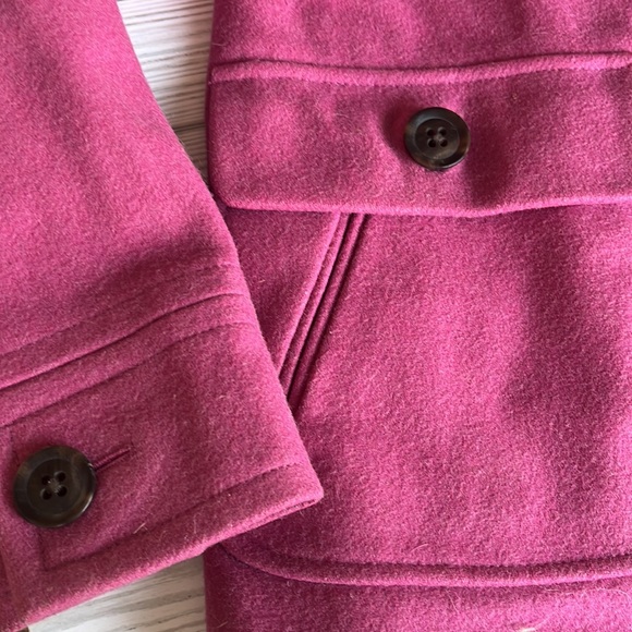Pink -Gap- Wool Pea Coat - Size Small - Picture 6 of 12